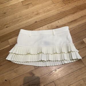 Lioness Ivory Ruffled Mini Skirt